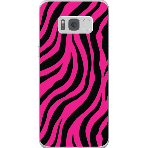 pink zebra print cell phone case