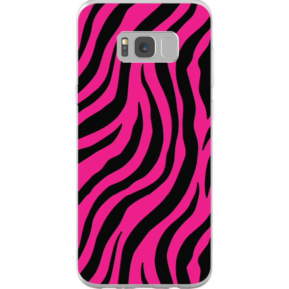 pink zebra print cell phone case