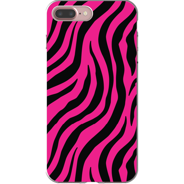 pink zebra print cell phone case