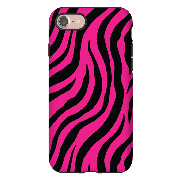 pink zebra print cell phone case