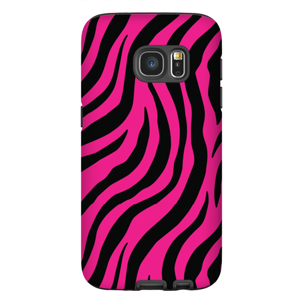 pink zebra print cell phone case