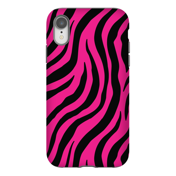 pink zebra print cell phone case