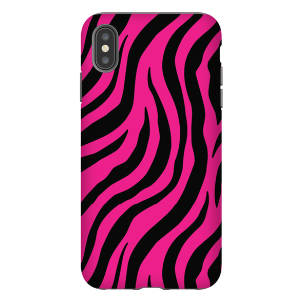 pink zebra print cell phone case