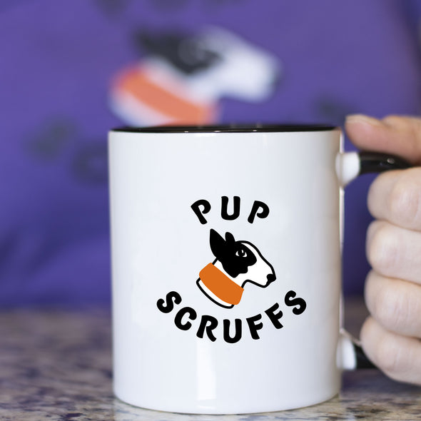 pup scruffs logo coffee mug